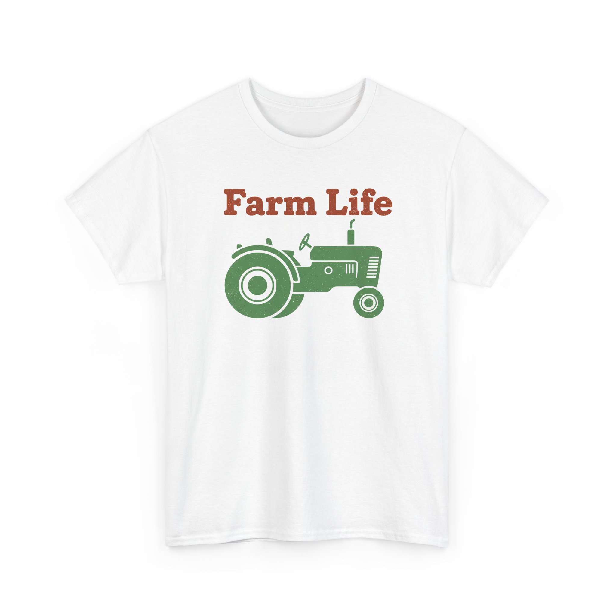 Vintage Farm Life Tractor And Typography Design mq90h94pc4r - Adult Unisex T-Shirt