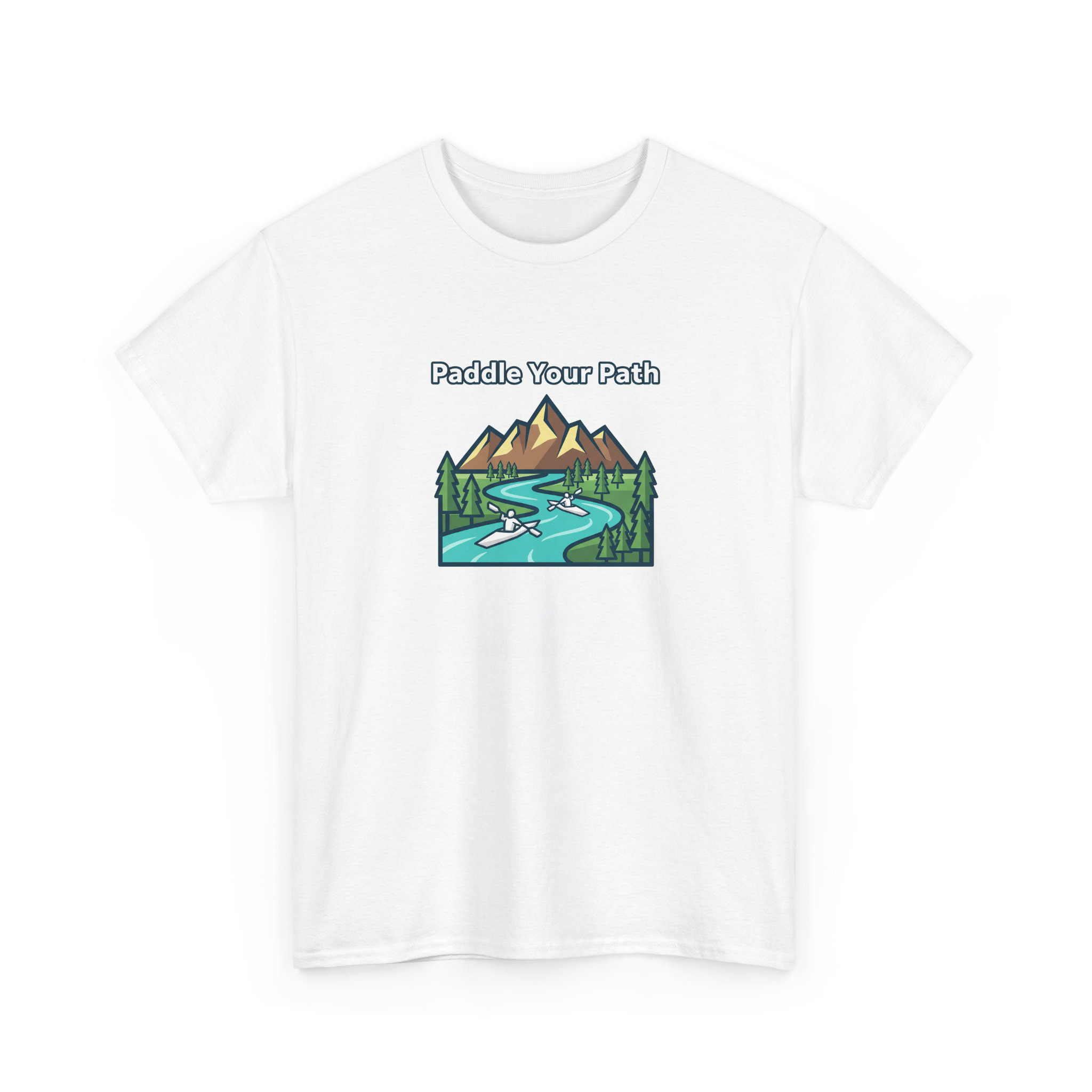 Kayaking Adventure Wilderness Graphic Tee mpw8fiwa1fy - Adult Unisex T-Shirt