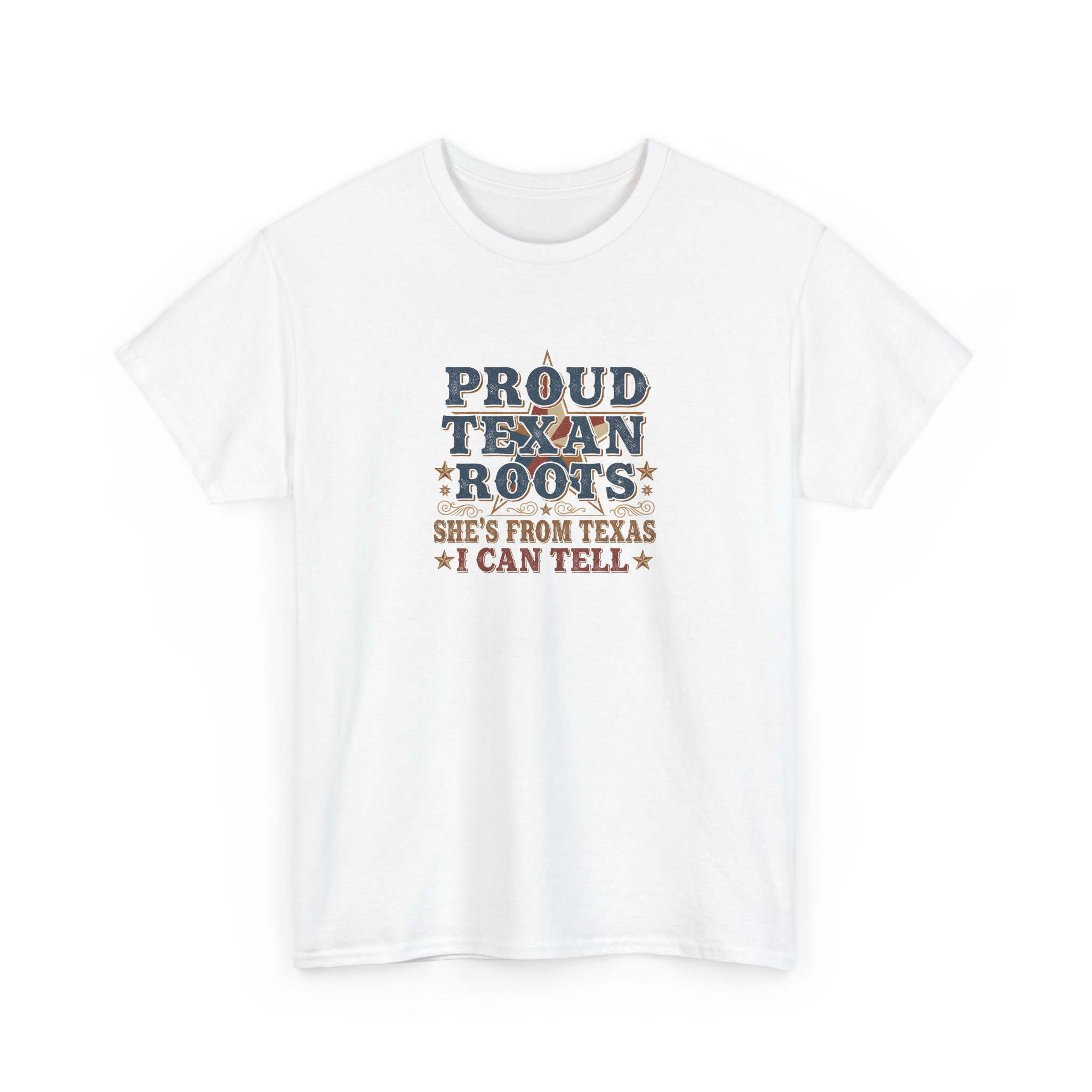 Proud Texan Roots Vintage Style Tee mq3tn7klq2m - Adult Unisex T-Shirt