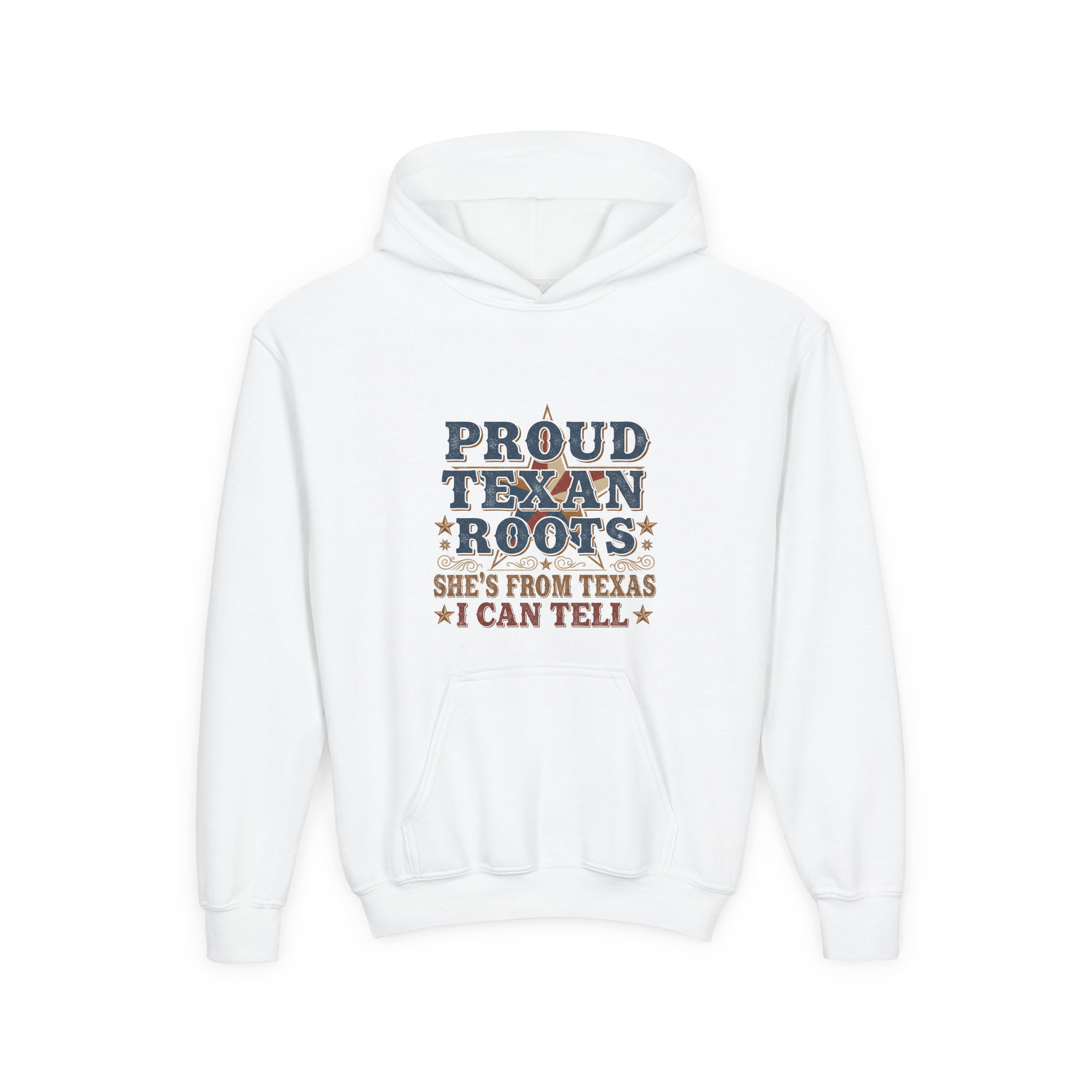 Proud Texan Roots Vintage Style Tee mq3tn7klq2m - Pullover Hoodie
