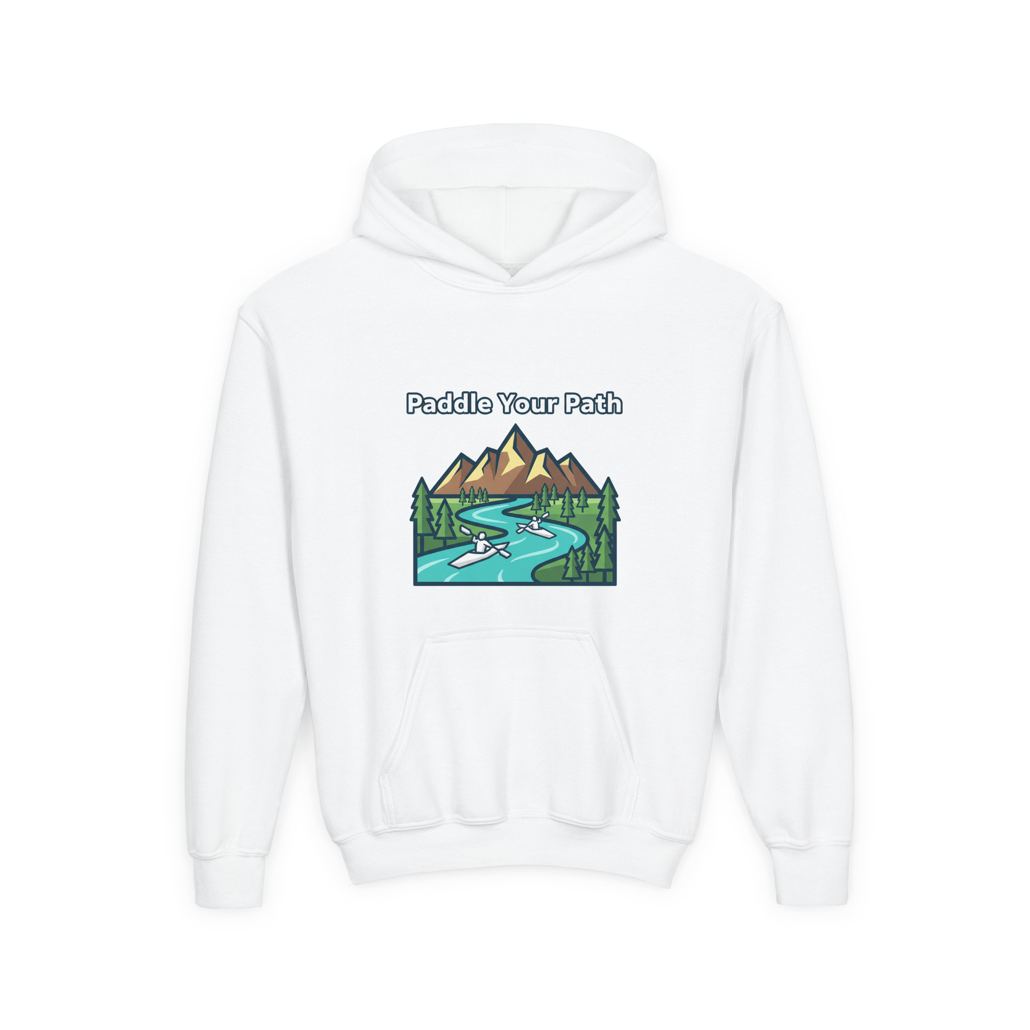 Kayaking Adventure Wilderness Graphic Tee mpw8fiwa1fy - Pullover Hoodie